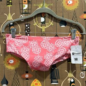 NWT Fused Kona Coral Pineapples Bikini Bottom